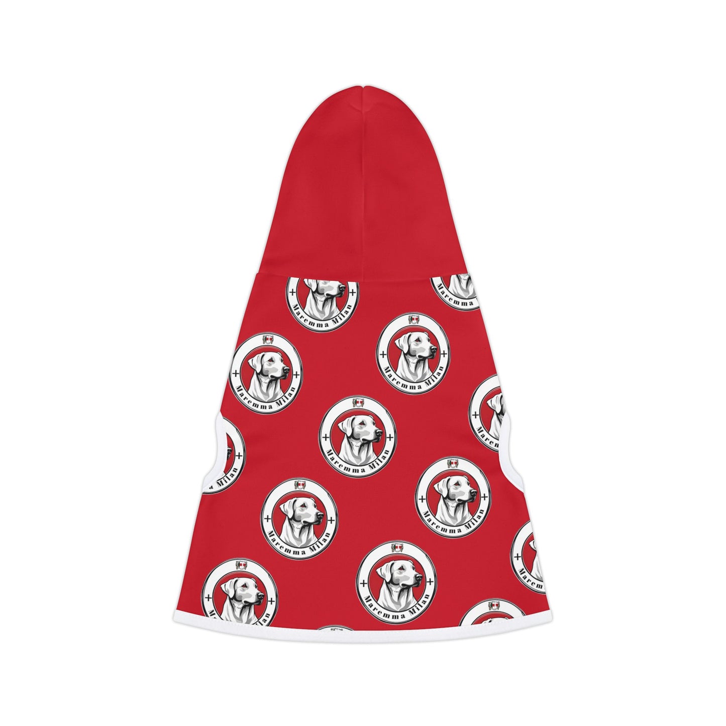 Dog Hoodie "Maremma Milan, Obviously!" Signature Collection Red