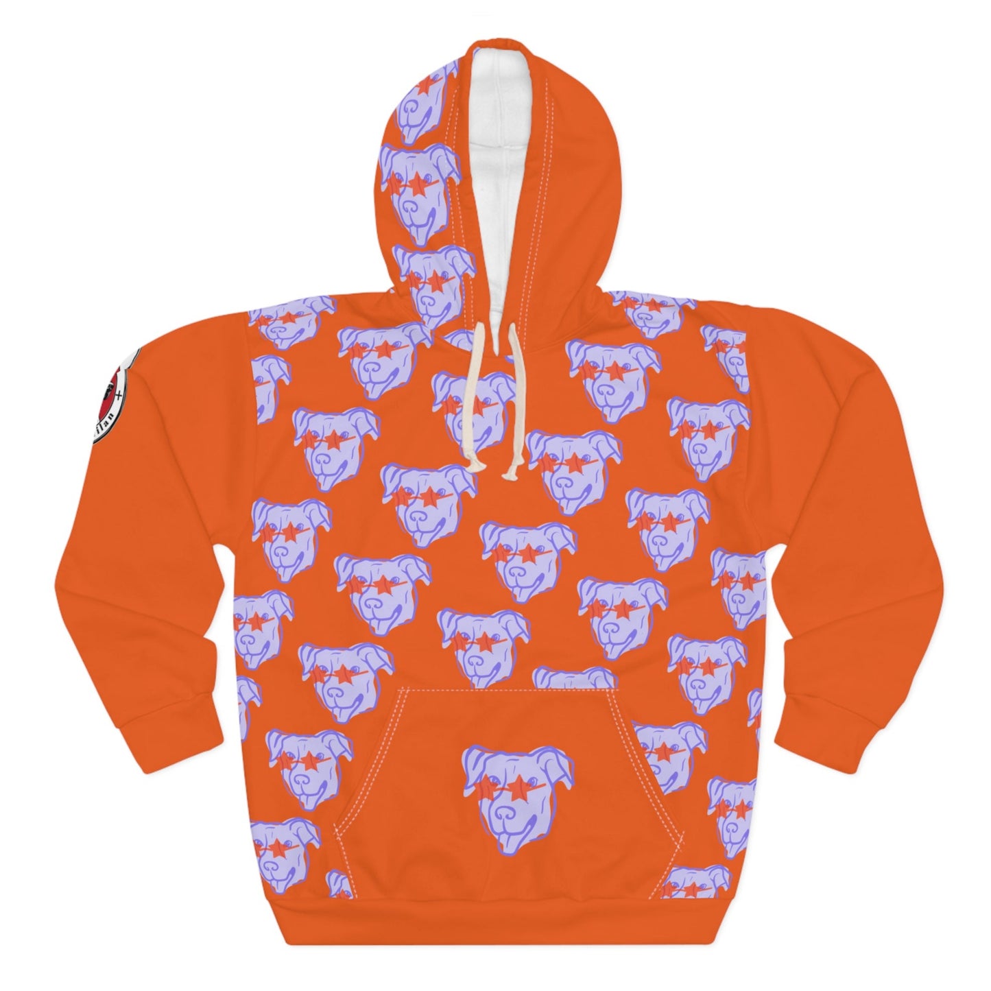 Unisex Pullover Hoodie for Dog Parents (AOP) "Starry-Eyed Dog" Collection