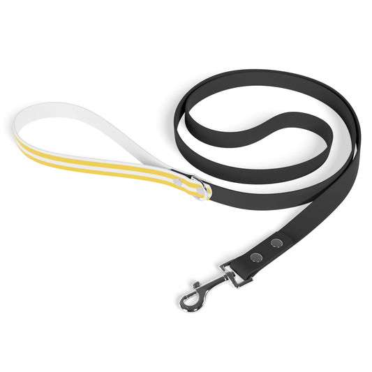 Dog Leash "Yellow Portofino Maremma Stripes" Anti-microbial Water-resistant