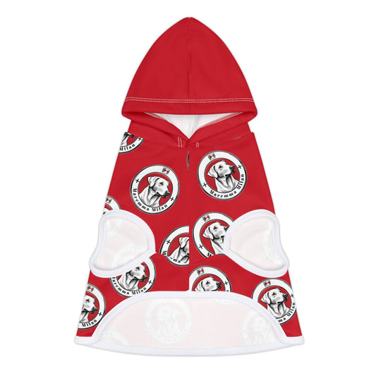 Dog Hoodie "Maremma Milan, Obviously!" Signature Collection Red