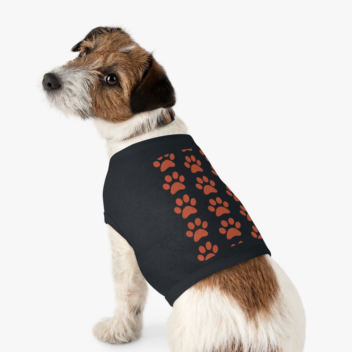 Dog Tank Cotton Top "Red Paw"